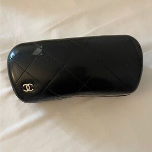 Chanel leather sunglasses case